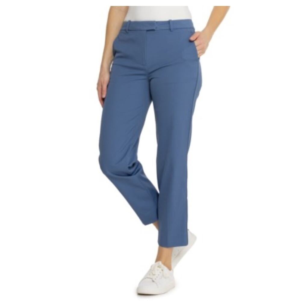 NWT G/FORE Stretch Tech Twill Golf Trousers - Mid Rise, Straight Leg Slate Sz 0